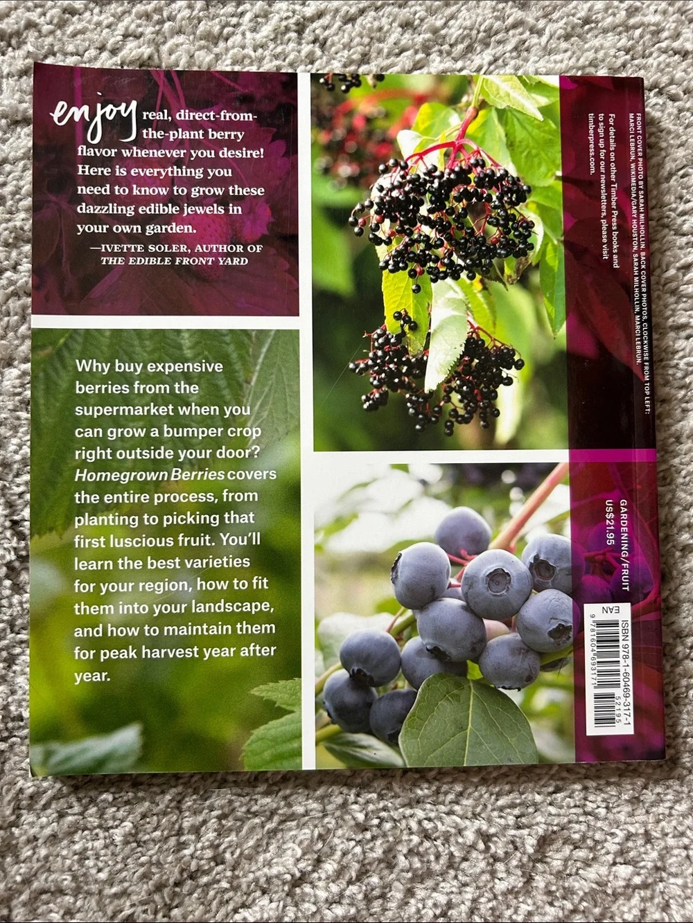 Homegrown Berries Book - Grow Strawberries, Raspberries & Blueberries
